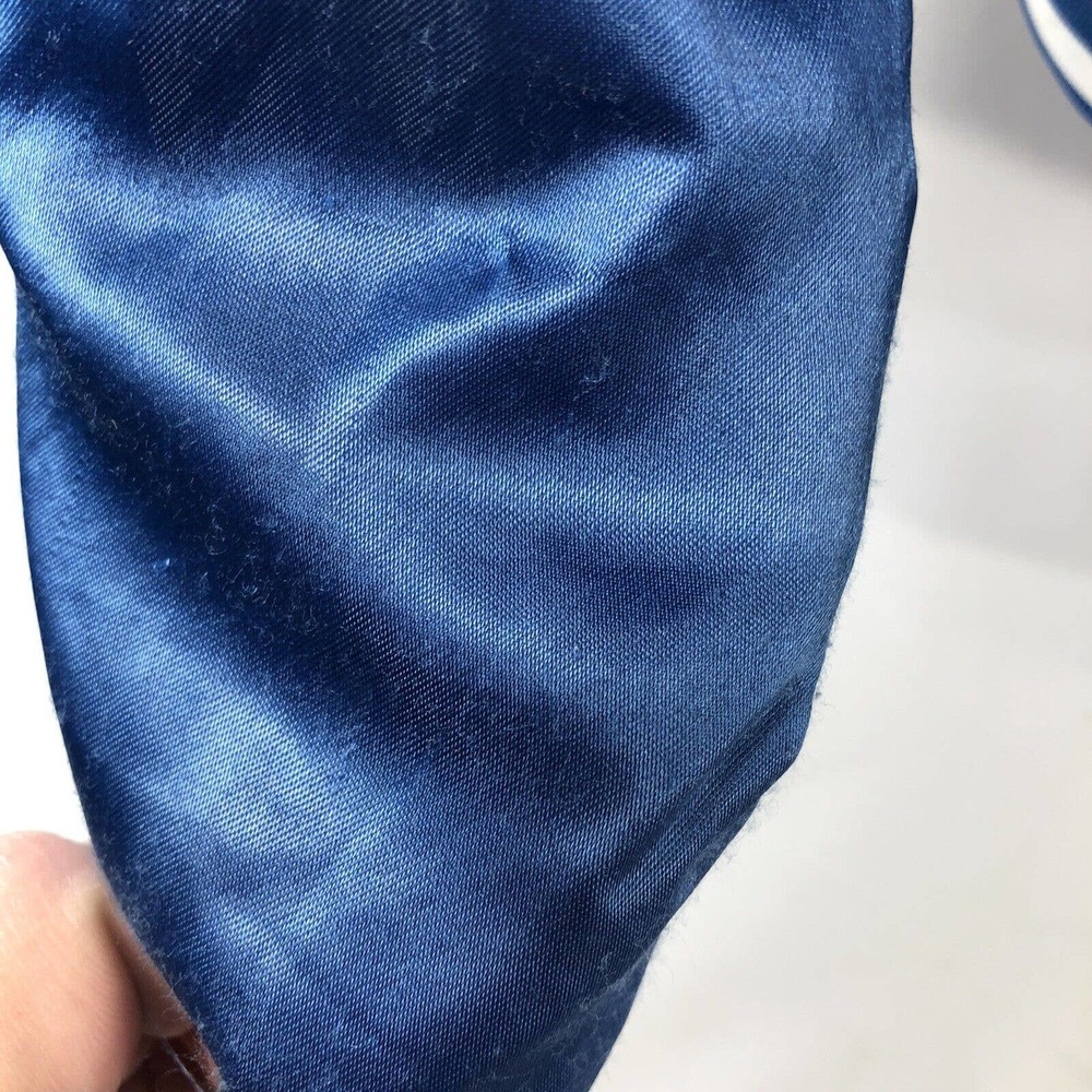 VTG GAUDET MIDDLE SCHOOL MIDDLETON VARSITY JACKET YOUTH MEDIUM SNAP BUTTON BLUE - Picture 9 of 16